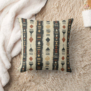 Rustikales Mudcloth-Geometrisches Muster (4) Kissen