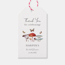 Rustikales Mushroom-Brautparty Geschenkanhänger