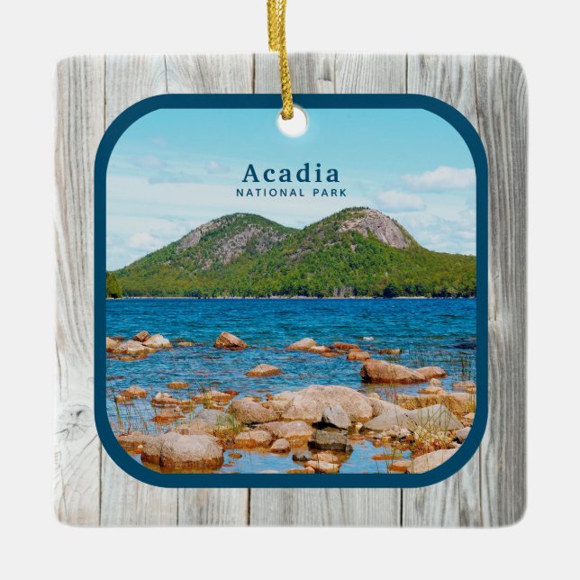 Rustikales National Park Custom Foto Keramikornament (Vorderseite)