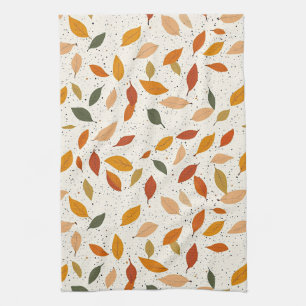 Rustikales naturinspiriertes Blatt - Botanische Ku Geschirrtuch