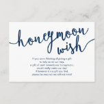 Rustikales Navy Blue Script, Hochzeitshoneymoon Wi Begleitkarte<br><div class="desc">Das ist das rustikale Skript,  Hochzeitskarte. Sie können die Farben des Schriftartes ändern und Ihre Hochzeitsdetails in den entsprechenden Schriftart / Schrift hinzufügen.#TeeshaDerrick</div>