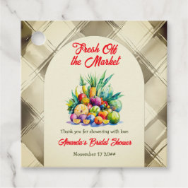 Rustikales Obst-Brautparty Geschenkanhänger