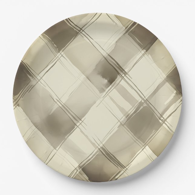 Rustikales Obst-Brautparty Pappteller (Vorderseite)