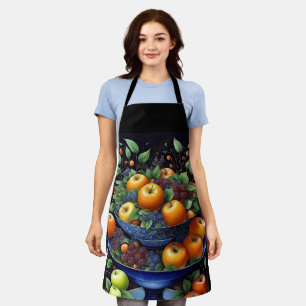Rustikales Obstschale-Obstgarten-Stillleben-Schürz Schürze