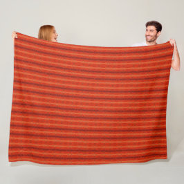 rustikales Orange Aztec Muster Blanket 60" x 80" Fleecedecke