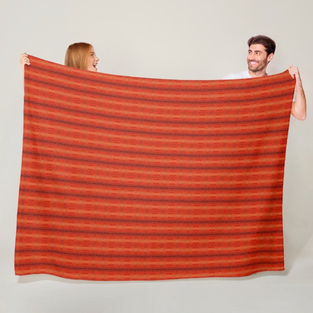 rustikales Orange Aztec Muster Blanket 60" x 80" Fleecedecke (Beispiel)