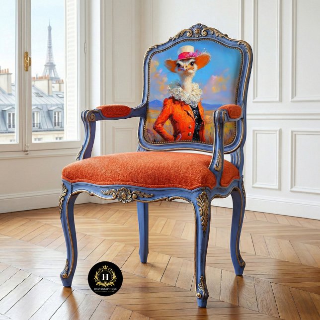 Rustikales Orange Elegance Ostrich Spring Floral Seidenpapier (Von Creator hochgeladen)