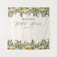 Rustikales Orangenzitrus botanisches Brautparty Pa