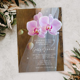 Rustikales Orchid Elegante Ristorante La Lanchetta Einladung