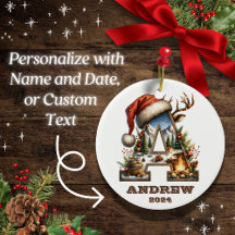 Rustikales Outdoor Letter A Holiday Adventure