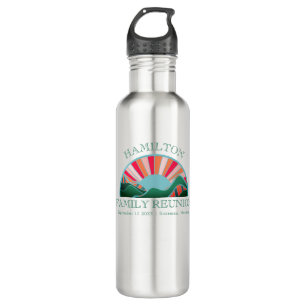 Rustikales Outdoor Mountain Family Wiedersehen Edelstahlflasche