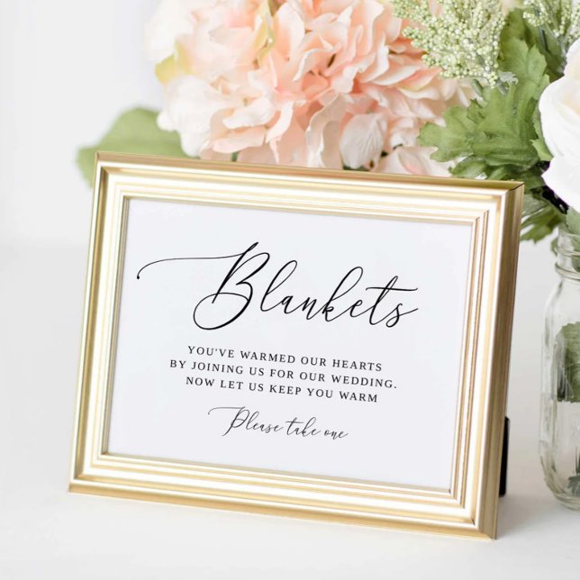 Rustikales Outdoorblanket für Hochzeiten Poster (Von Creator hochgeladen)