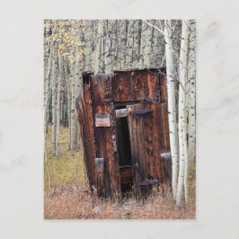Rustikales Outhouse in Aspen St Elmo Colorado Postkarte