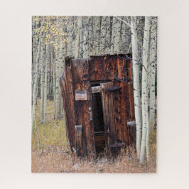 Rustikales Outhouse in Aspen St Elmo Colorado Puzzle