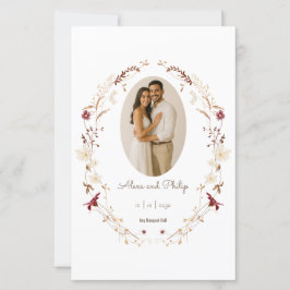 Rustikales Oval Foto Botanisches Kleider Programm