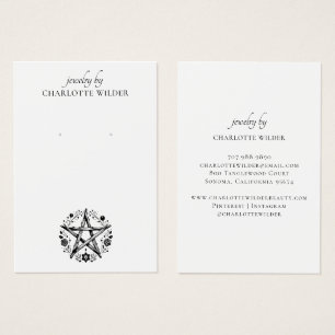 Rustikales pagan Wiccan Pentagramm Juwelier Ohrrin