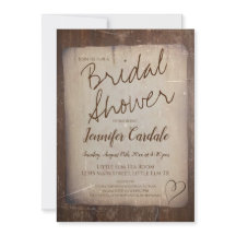 Rustikales Papier Vintages Landherz Brautparty