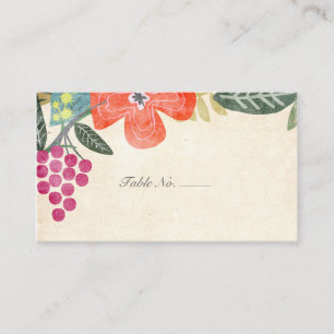 Rustikales Paradies   Guest Escort Cards Platzkarte