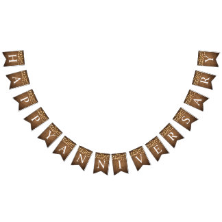 Rustikales Party beleuchtet Imitat-Holz-Feier Wimpelkette