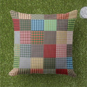 Rustikales Patchwork Kissen