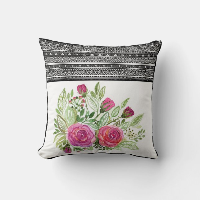 Rustikales Patchwork Kissen (Vorderseite)