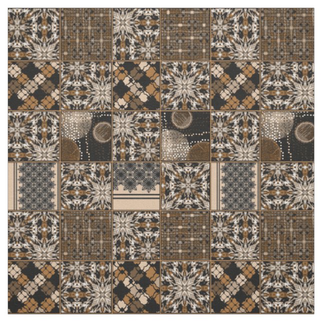 Rustikales Patchworkmuster Stoff (Muster)