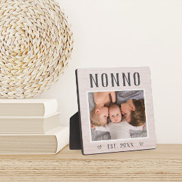 Rustikales Personalisiertes Non-Grandpa-Foto Fotoplatte