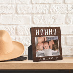 Rustikales Personalisiertes Non-Grandpa-Foto Fotoplatte<br><div class="desc">Die individuelle Opa-Plakette zum Vatertag,  Geburtstag oder Großelterntag zeigt ein beliebtes Foto seines Enkelkindes oder seiner Enkel mit "Nonno" oben in rustikalem Schriftsatz. Personalisieren Sie mit dem Jahr,  in dem er ein Großvater wurde,  oder fügen Sie eine benutzerdefinierte Nachricht oder Name.</div>