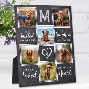 Rustikales Pet-Memorial Custom Unique 6 Foto Colla Fotoplatte