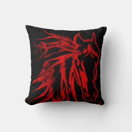 Rustikales Pferd Kissen