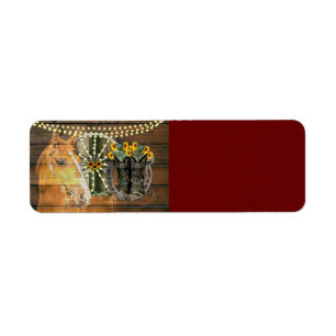 Rustikales Pferd Sonnenblumen Wagon Wheel Cowboy B