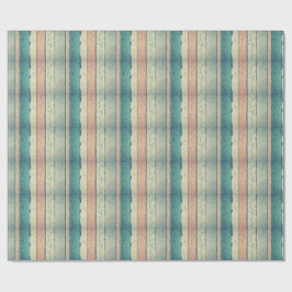 Rustikales Pink & Blue Holz Grain Wrapping Paper Geschenkpapier
