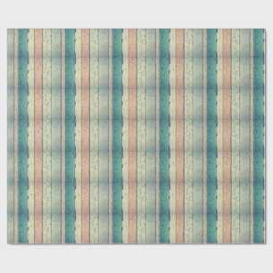 Rustikales Pink & Blue Holz Grain Wrapping Paper Geschenkpapier