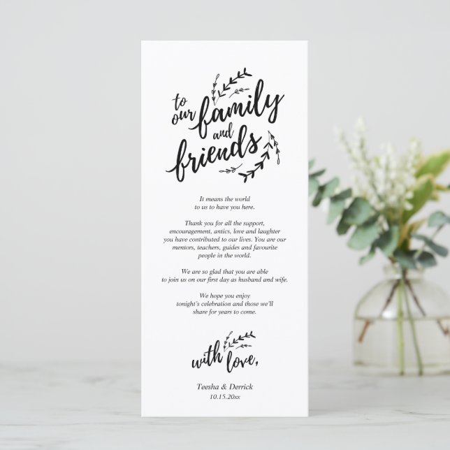 Rustikales Place Setting Dinner Party Danke Karte (Stehend Vorderseite)