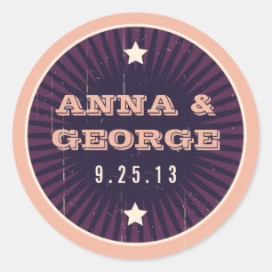 Rustikales Poster: Eggplant Dream Sticker Siegel