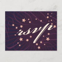 Rustikales Poster: Lila Hochzeit von Eggplant RSVP