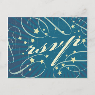 Rustikales Poster: Sandy Beach Wedding UAWG Einladungspostkarte