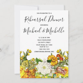 Rustikales Probe Herbst Einladung