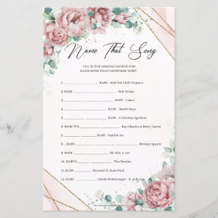 Rustikales Pulver rosa Rosen goldenes Rahmen Name 