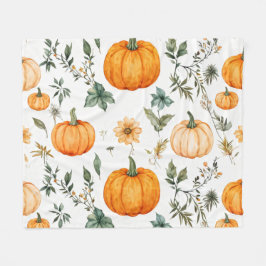 Rustikales Pumpkin-Muster Fleecedecke