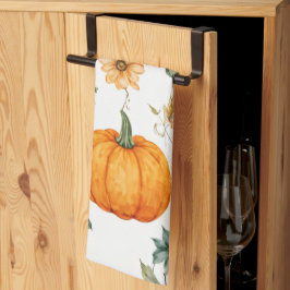 Rustikales Pumpkin-Muster Geschirrtuch