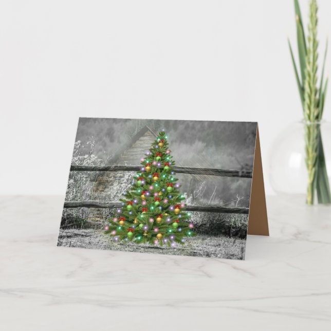 Rustikales Ranch Weihnachten (Vorderseite)