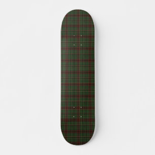 Rustikales, rauhes Outdoor-Rot/Grün-Karo Skateboard