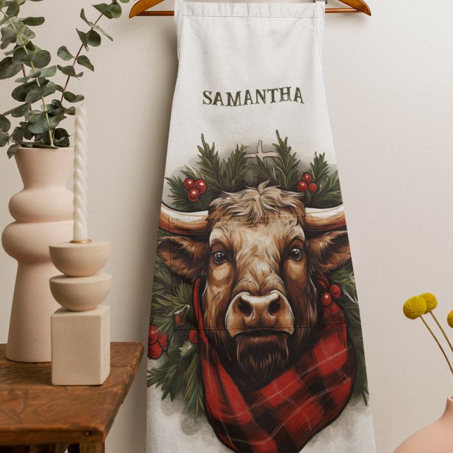 Rustikales Red Buffalo Kariertes Bauernhaus Schürze (Von Creator hochgeladen)