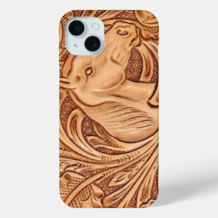 Rustikales Reitpferd aus Western iPhone 15 Mini Hülle