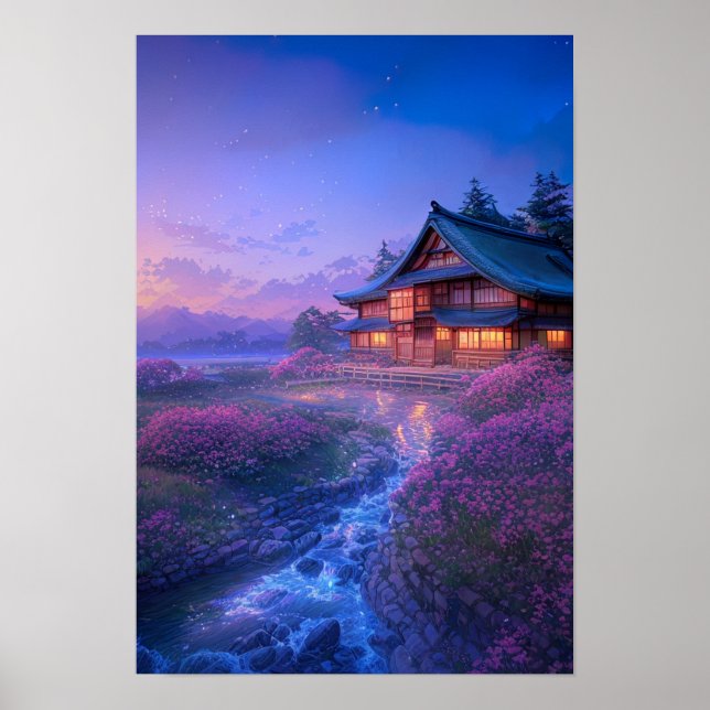 Rustikales Retreat Poster (Vorne)