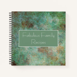 Rustikales Rezept Notizbuch