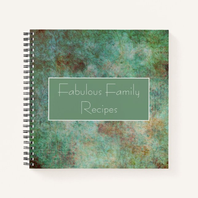 Rustikales Rezept Notizbuch (Vorderseite)