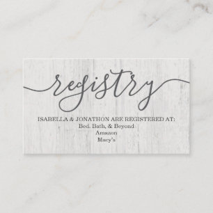 Rustikales romantisches der Register-Karten-  Begleitkarte