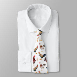 Rustikales Rooster Muster Neck Tie Krawatte